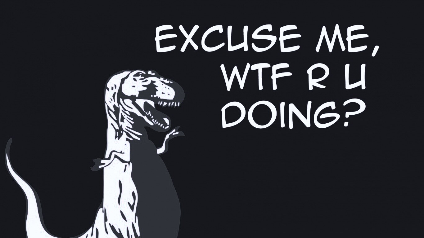 Excuse me, wtf are you doing? обои