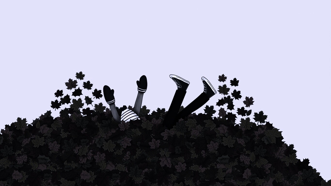 Опавшие листья обои