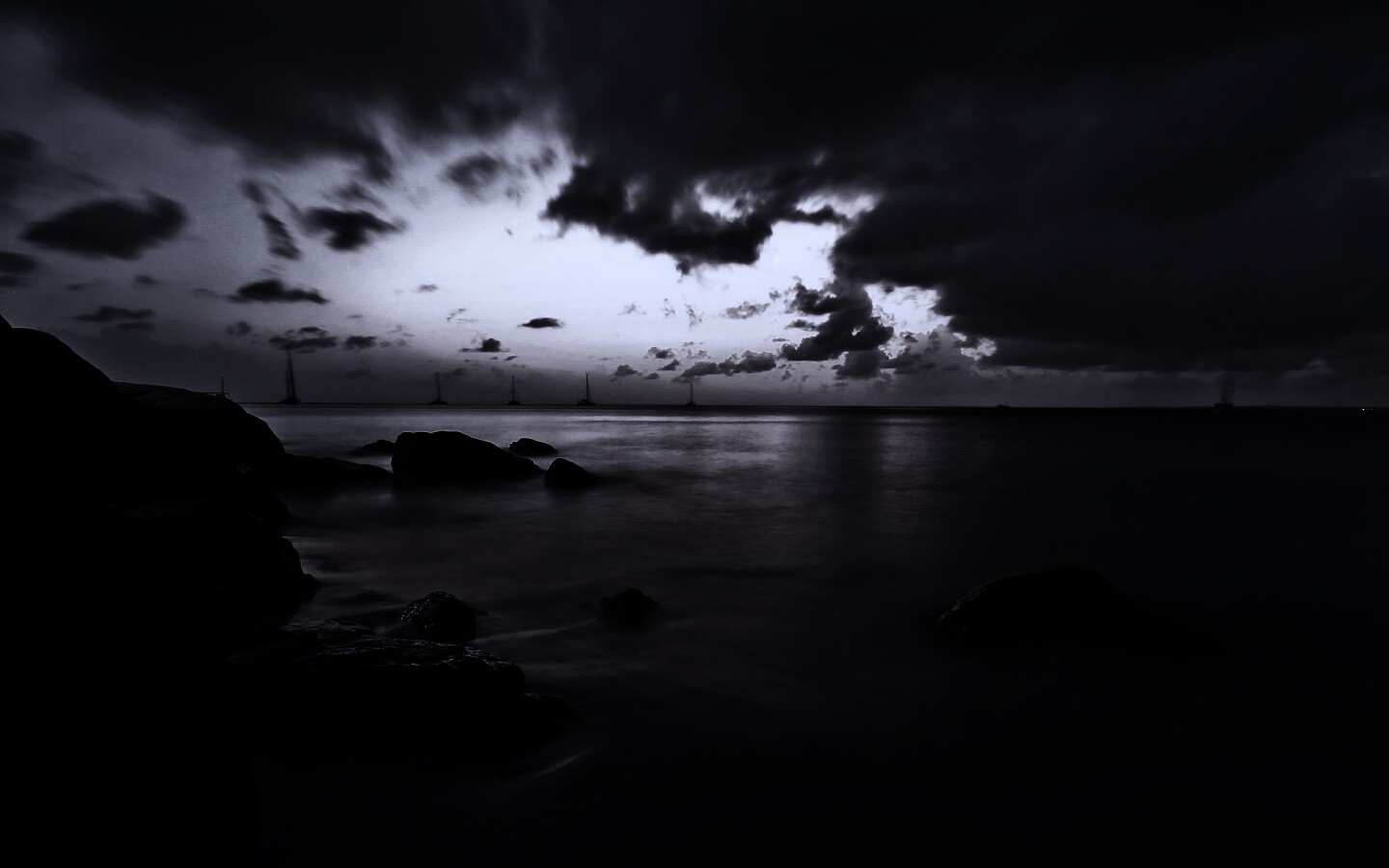 Кровавое море обои