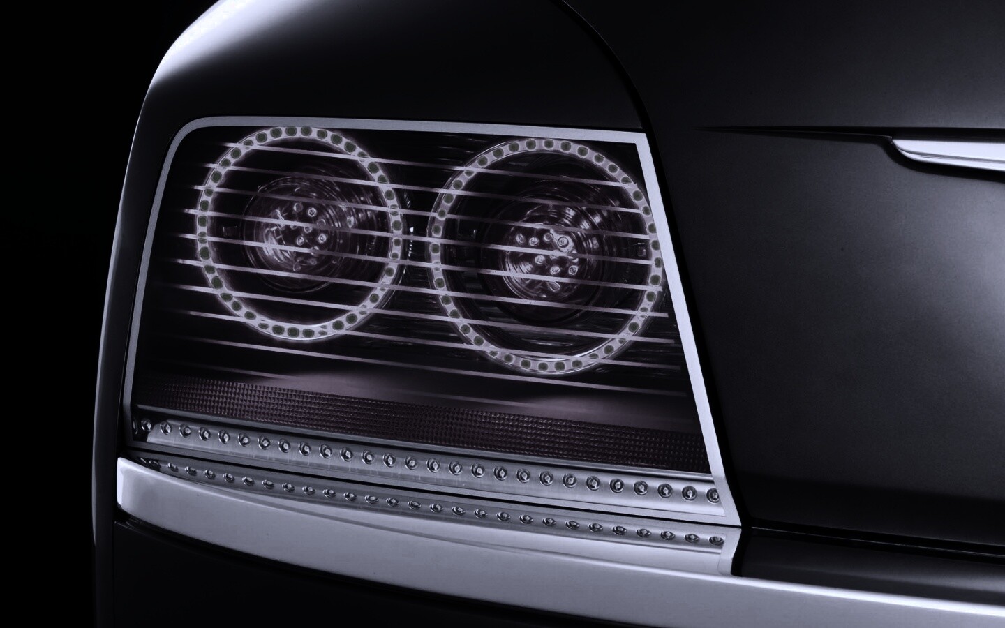 Горящие задние фары обои