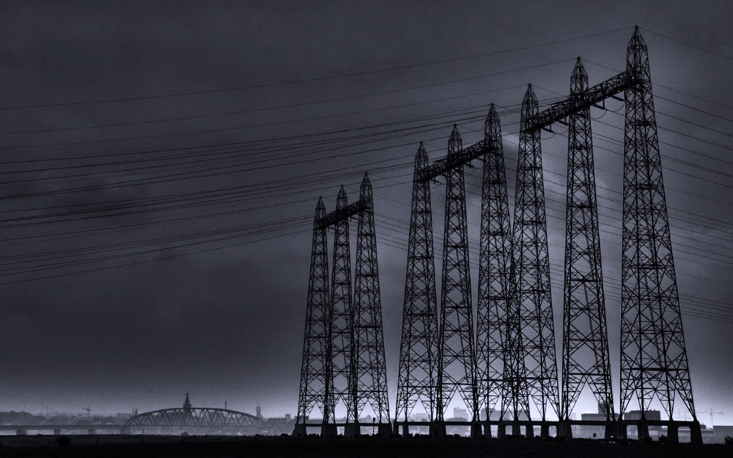 Линии электропередачи обои