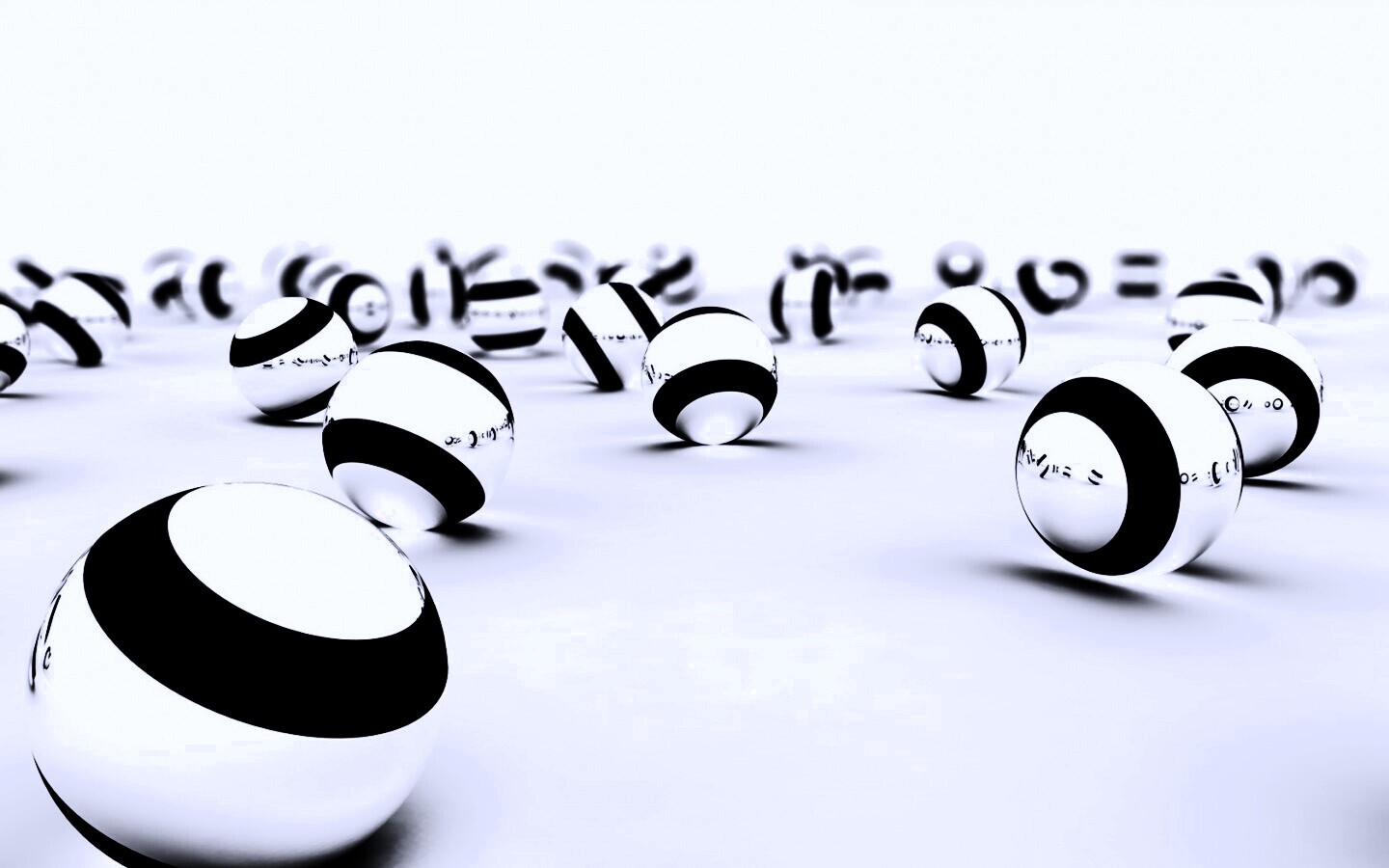 Хромированные шарики обои