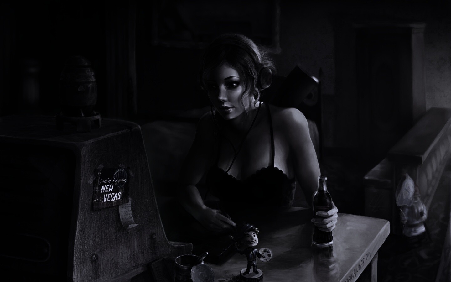 Девушка Одинокий странник обои