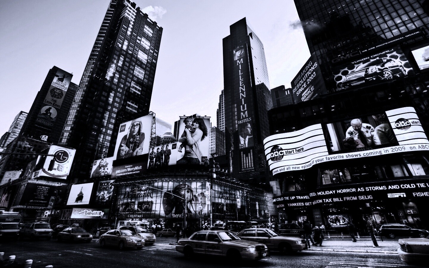 Улицы Нью-Йорка обои