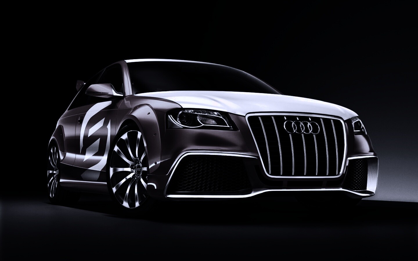 Красный Ауди обои