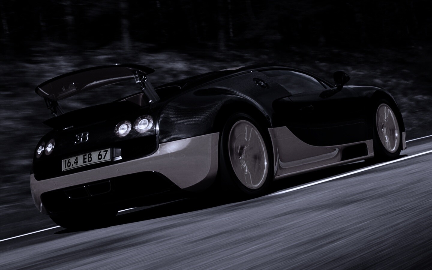 Оранжево-черный Бугатти обои