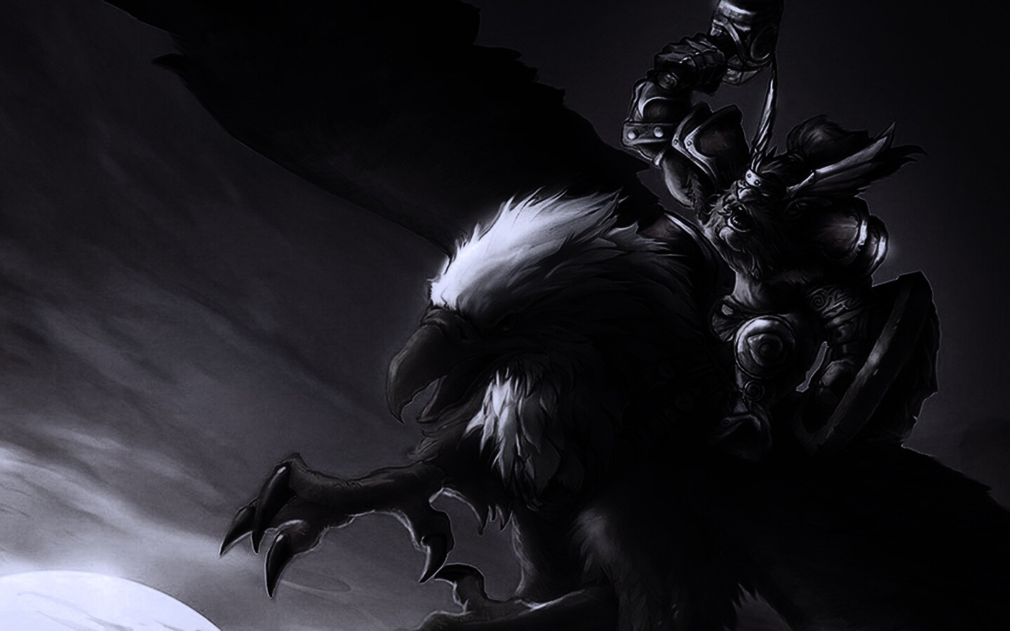 Грифоний всадник обои