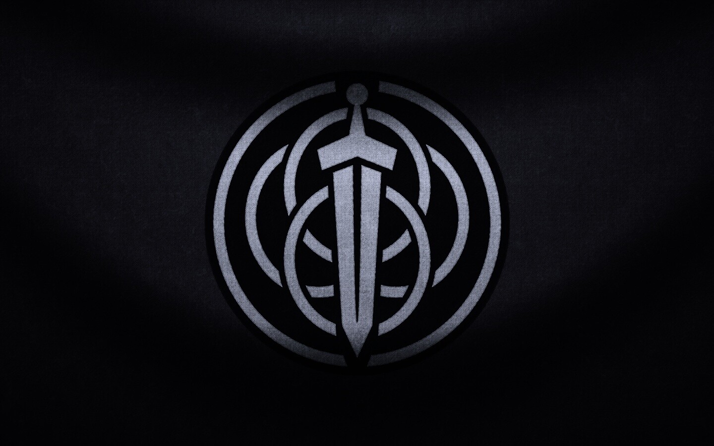 Меч на фоне колец обои