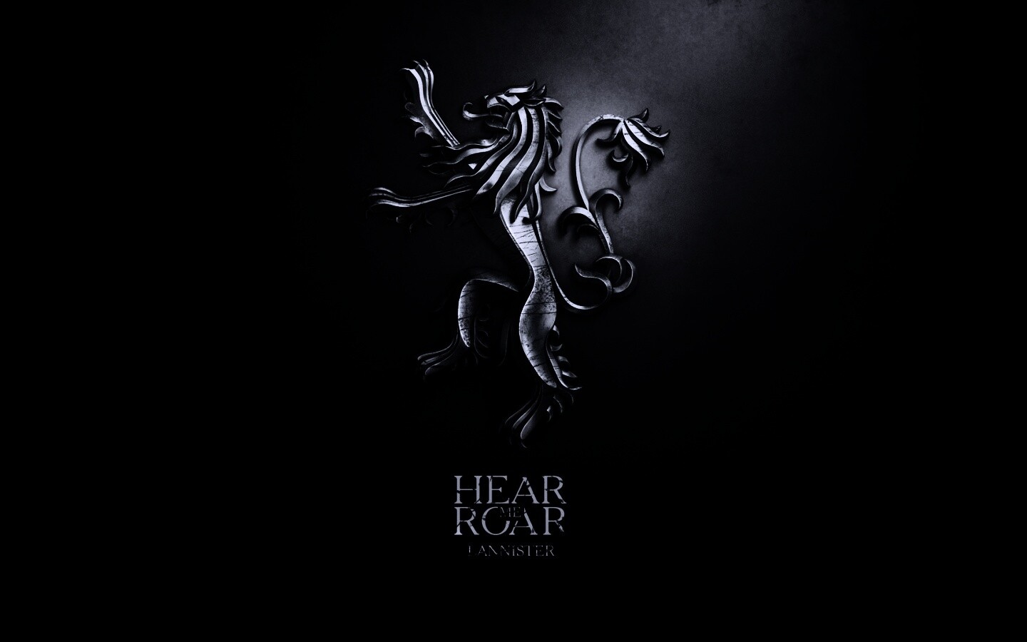 Металлический герб дома Ланнистеров обои