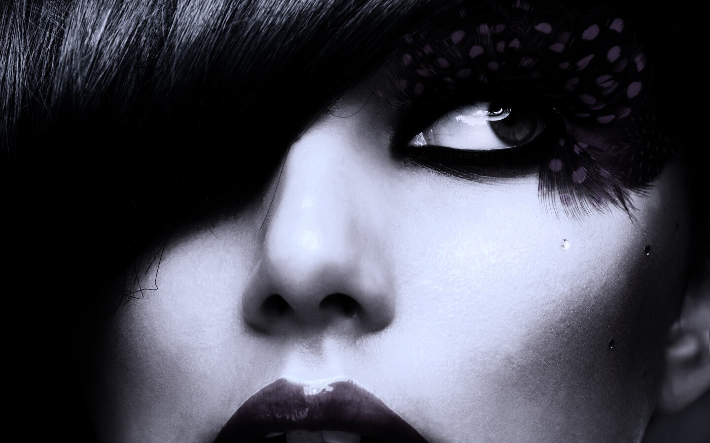 Макияж крупным планом обои