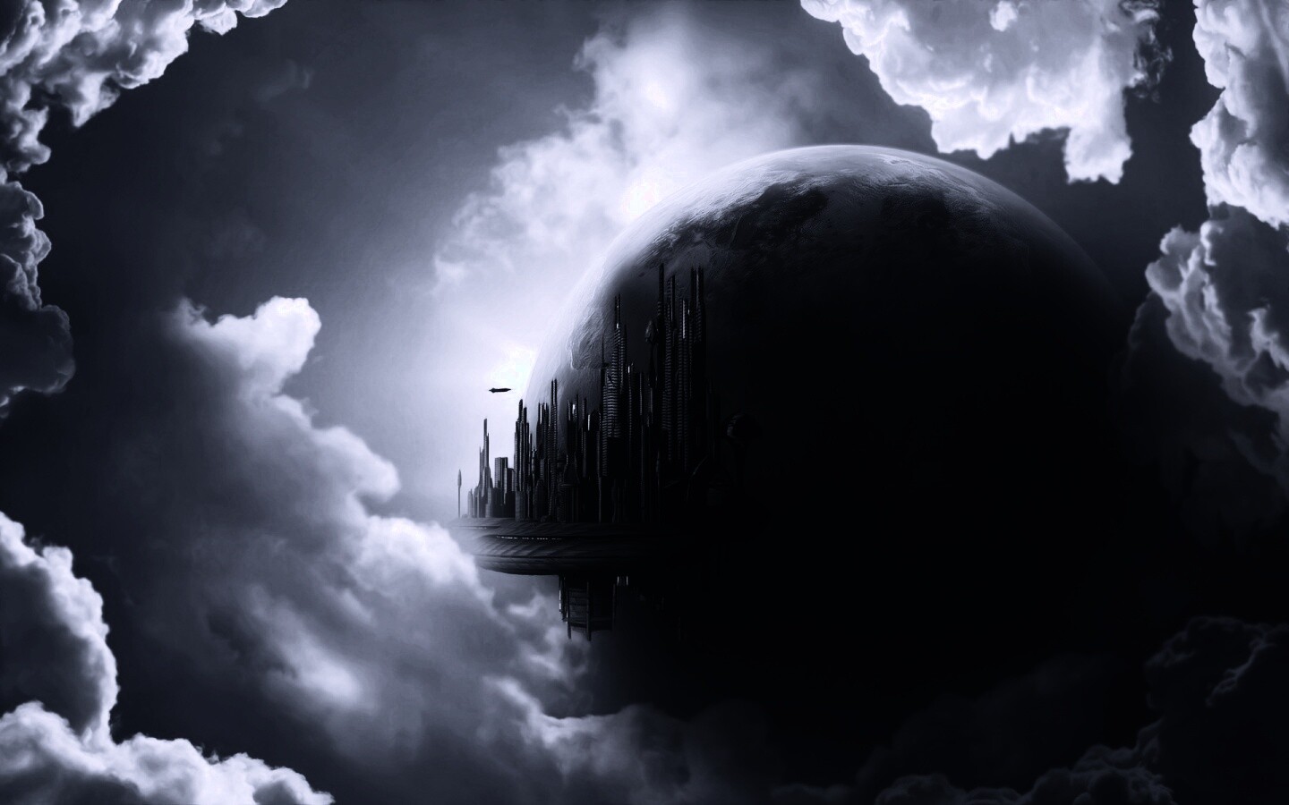 Небесный город обои