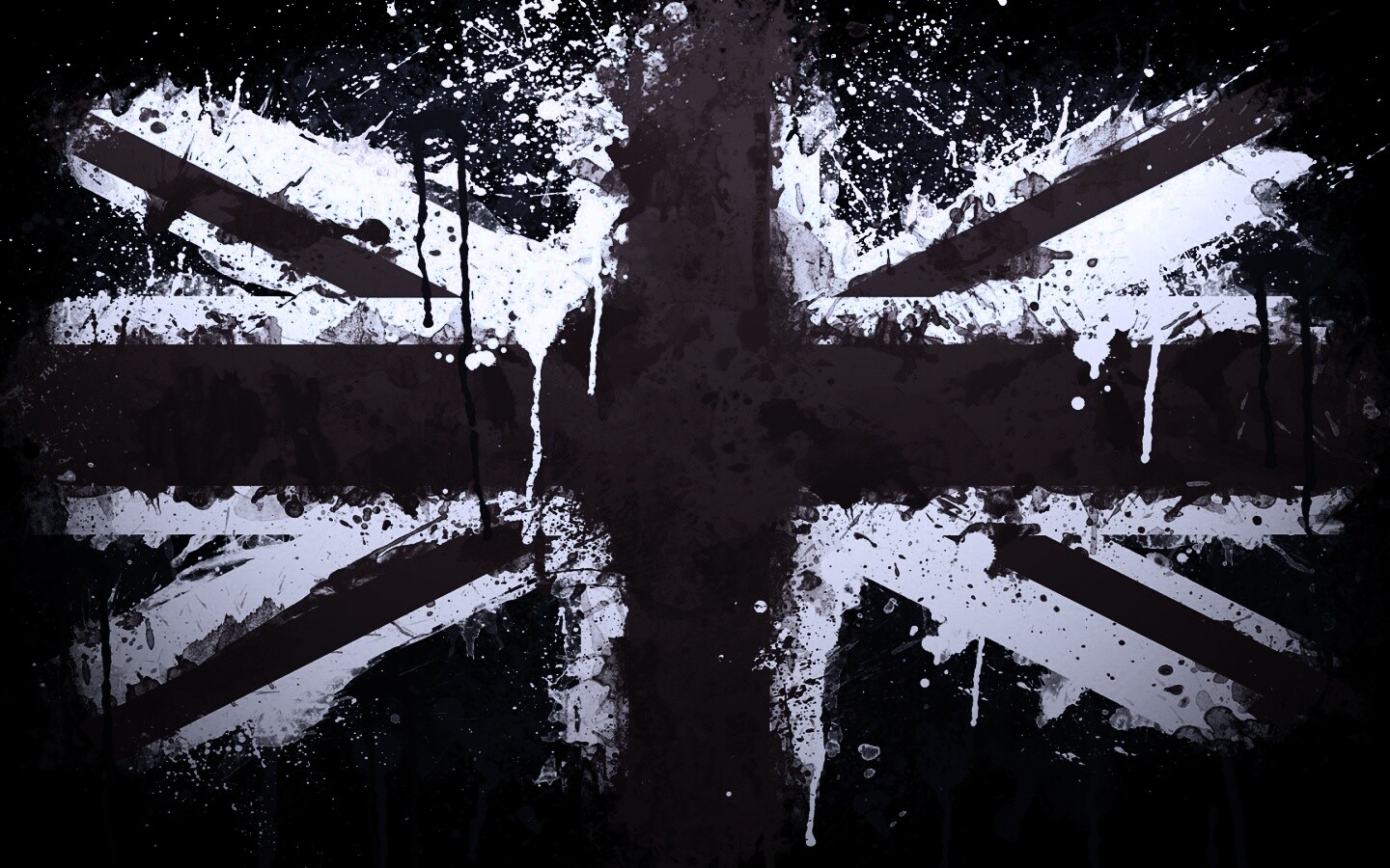 Британский флаг нарисованный краской обои