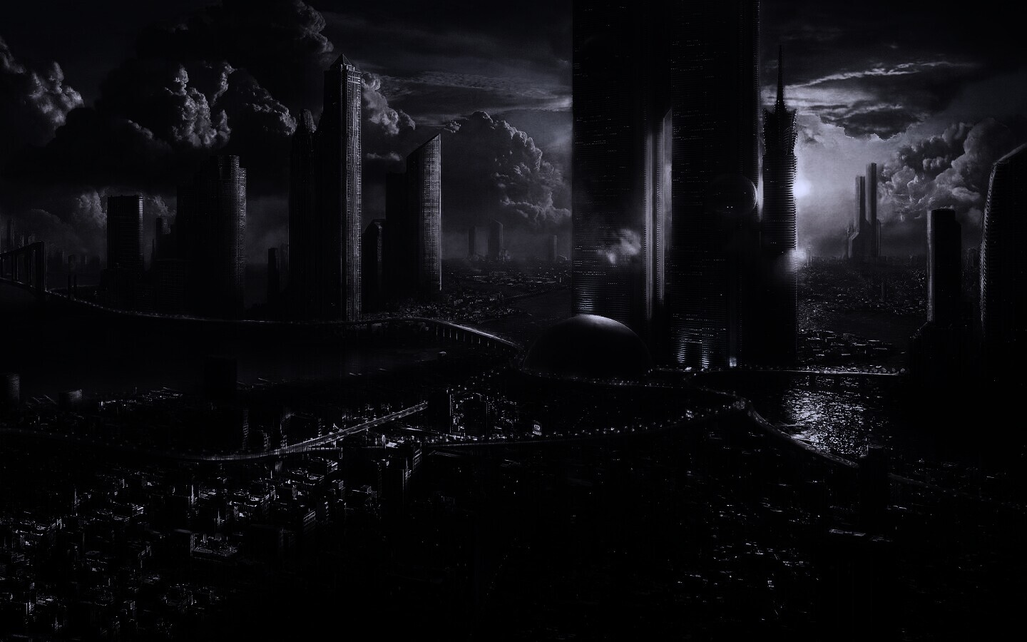 Город будущего обои