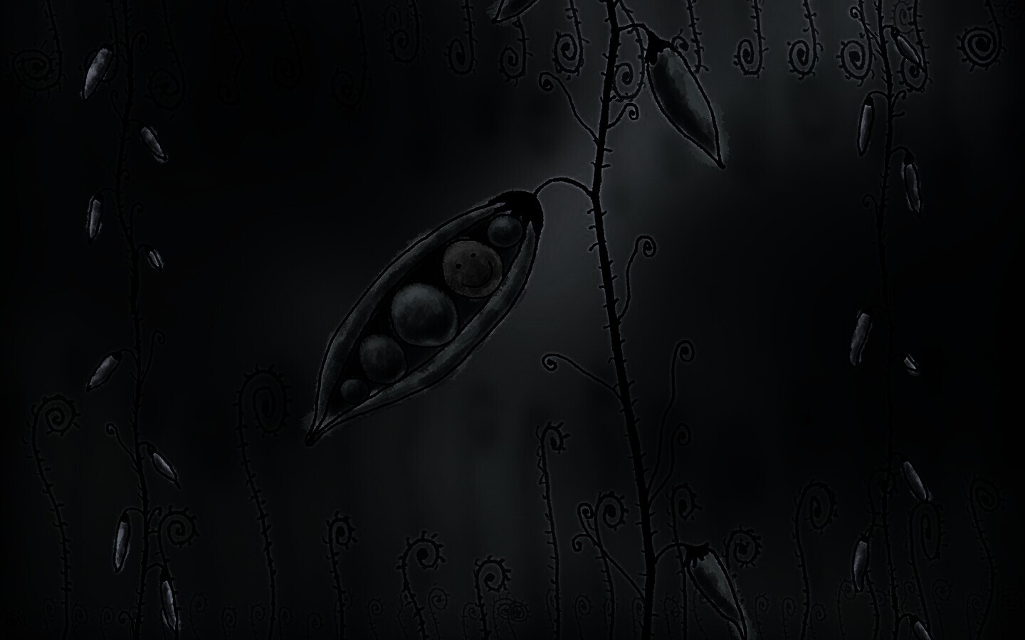 Мультяшная горошина обои