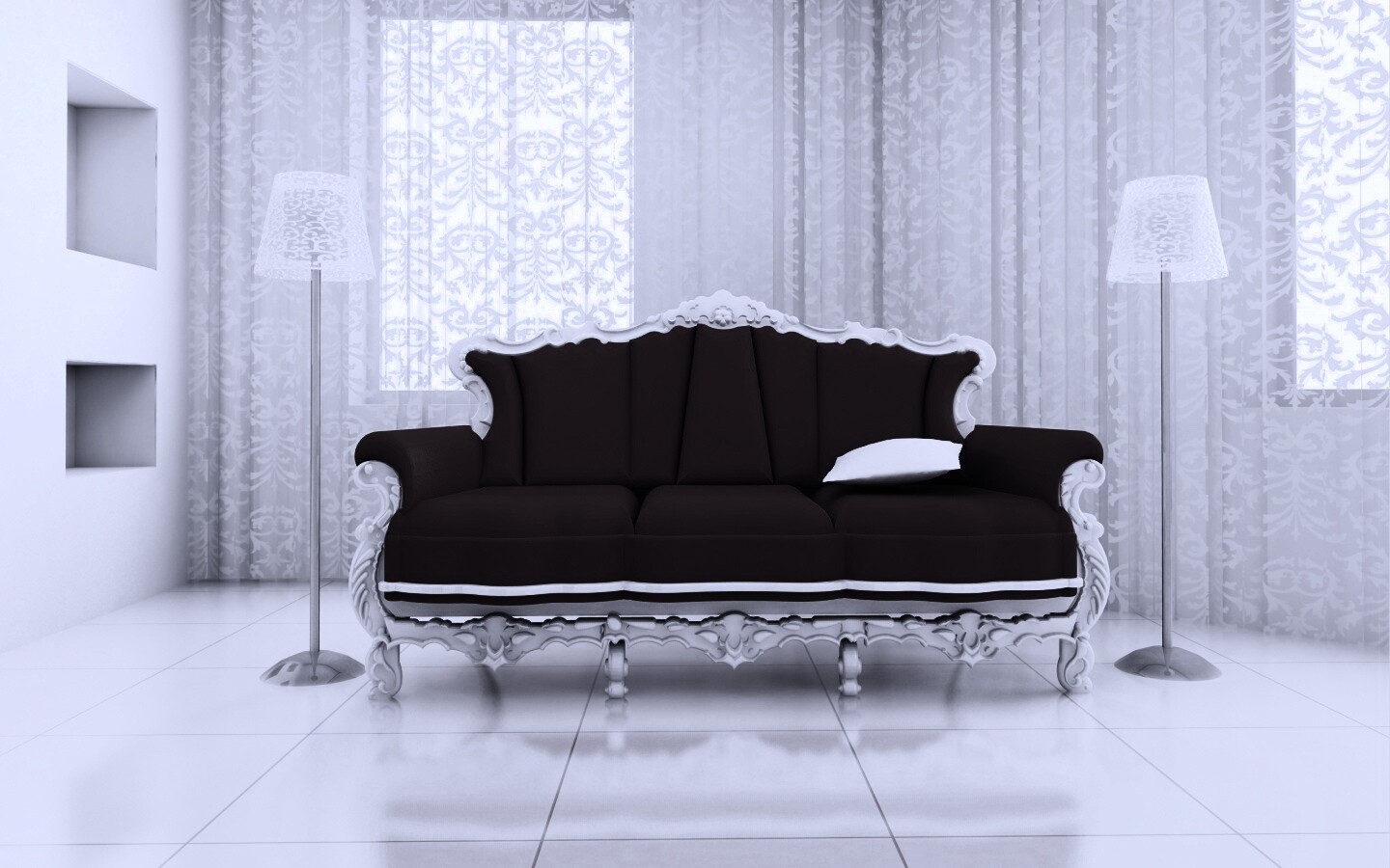 Диван в стиле ампир обои