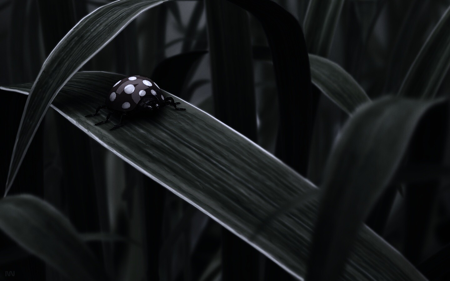 Милая божья коровка робот обои