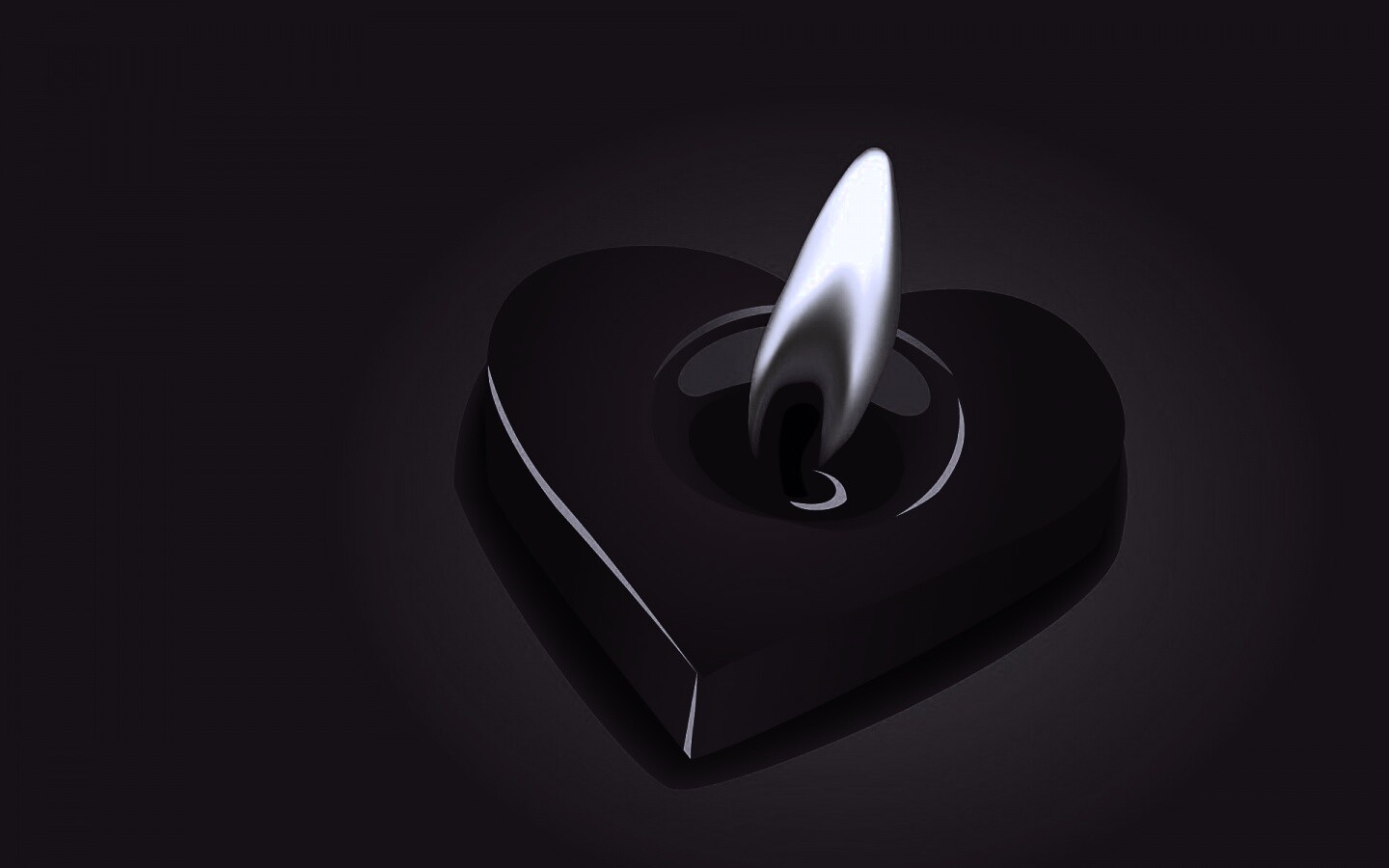 Свеча для Дня всех влюбленных обои