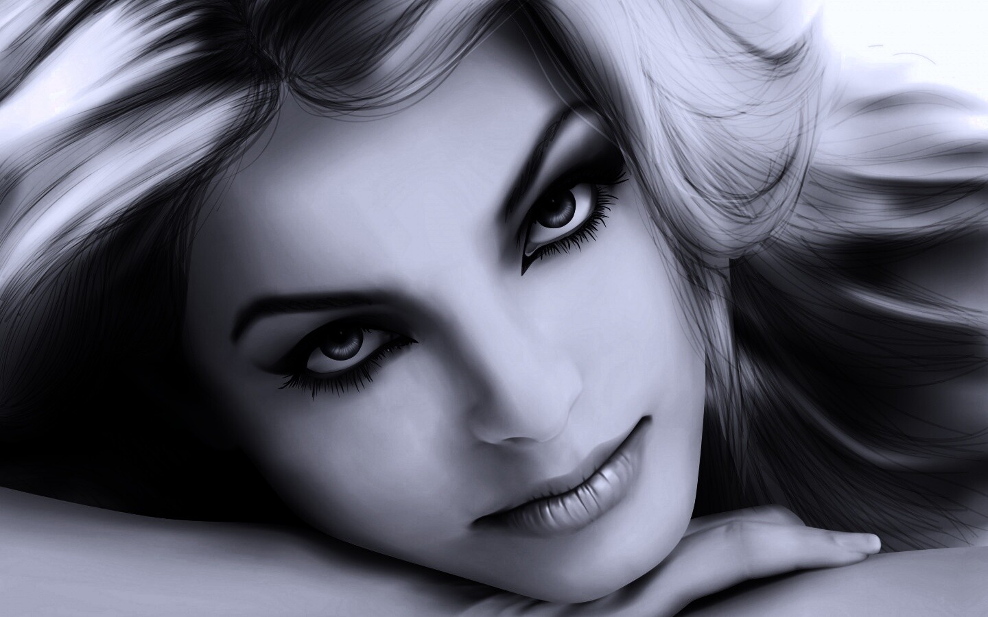 Девушка в векторе обои