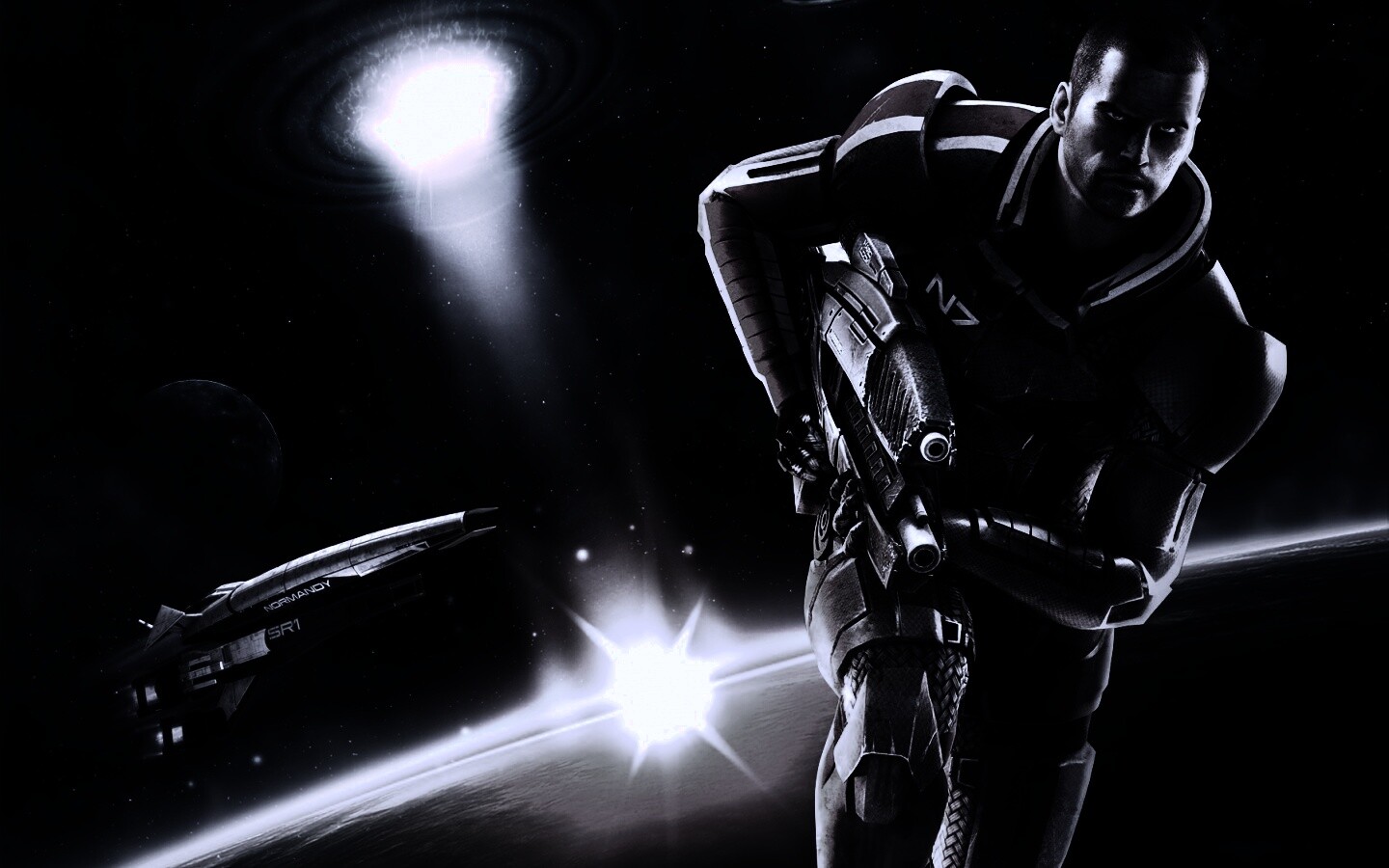 Шепард из вселенной Mass Effect обои