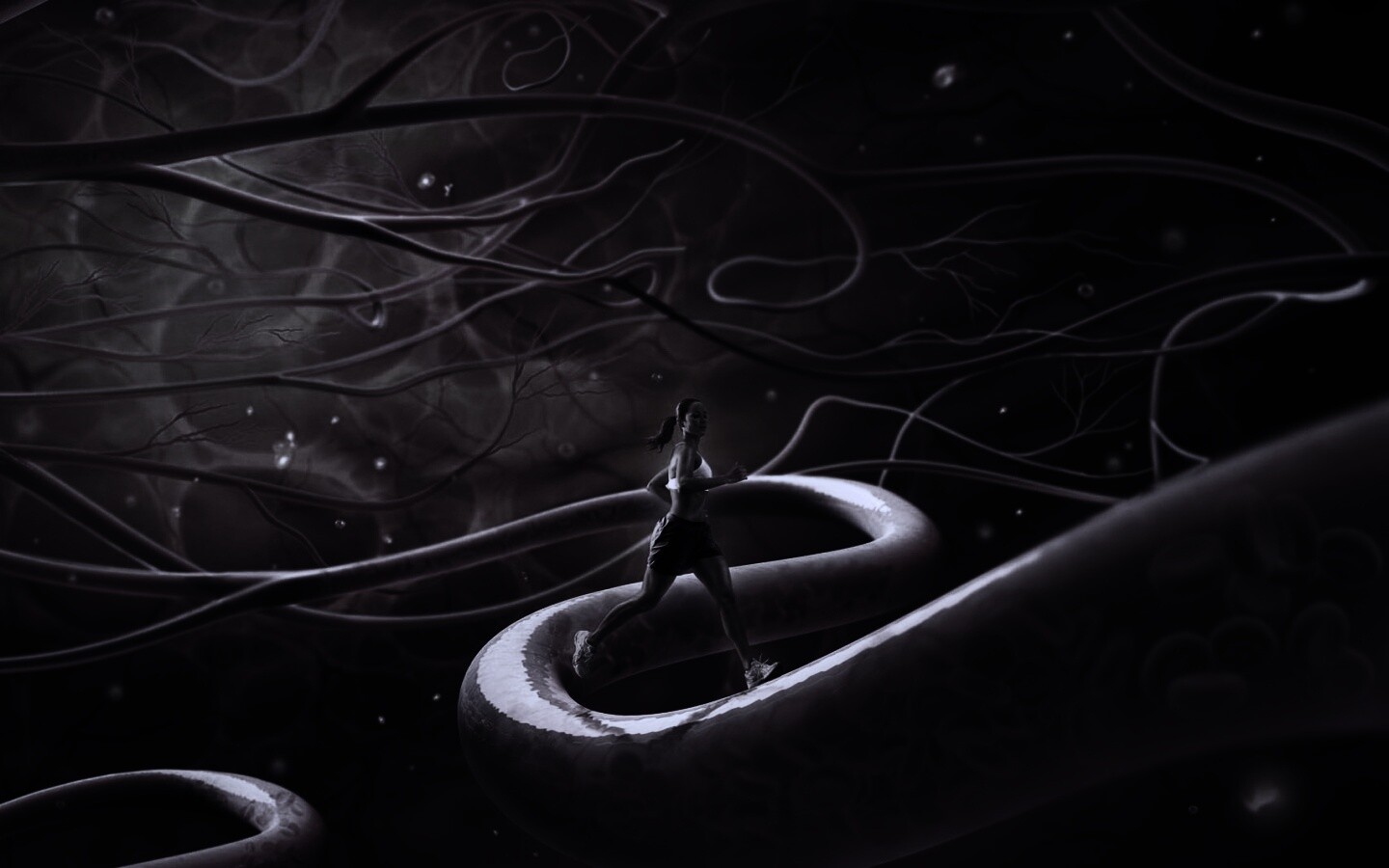 Бег крови обои