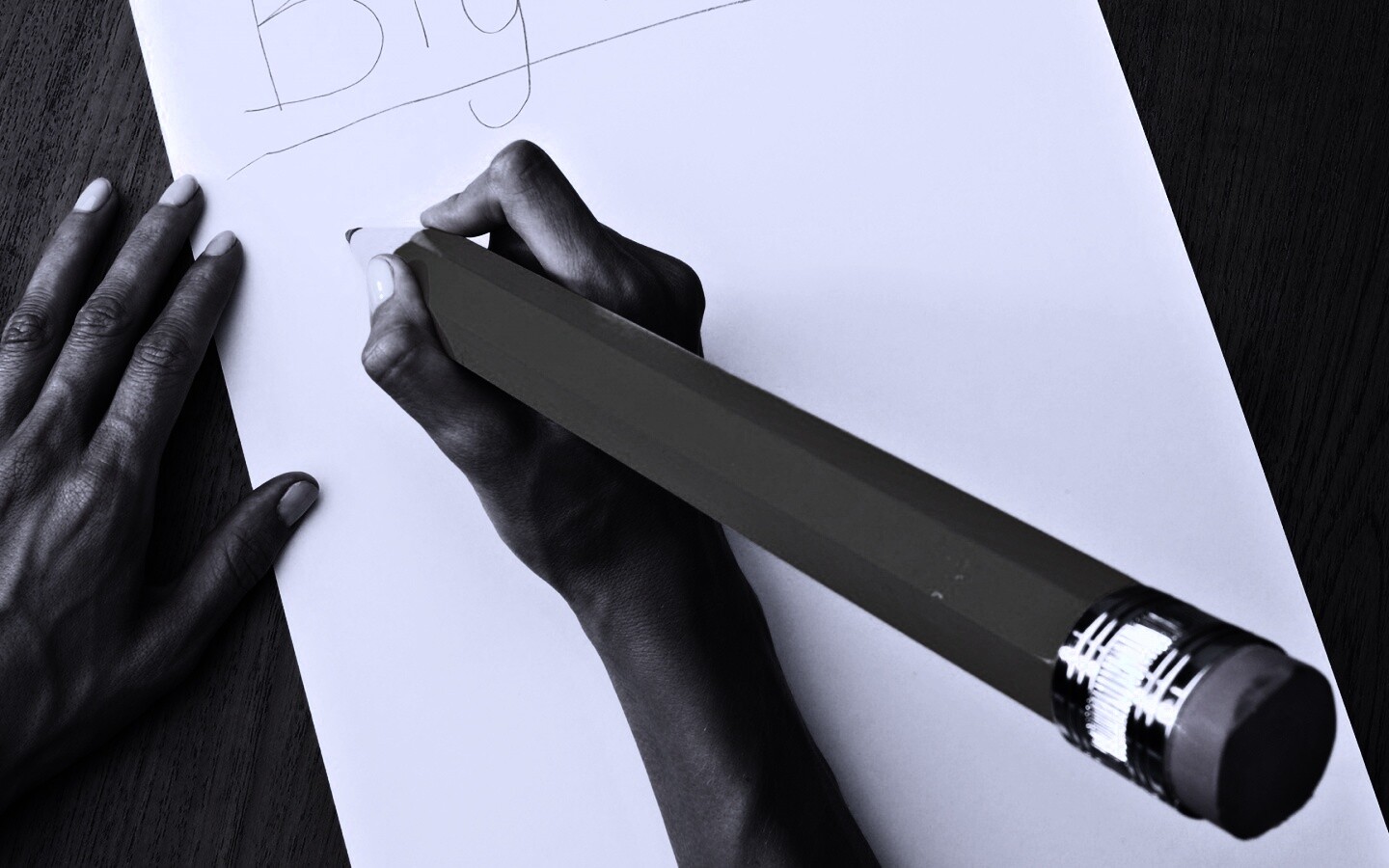 Бльшой карандаш, большие мысли обои