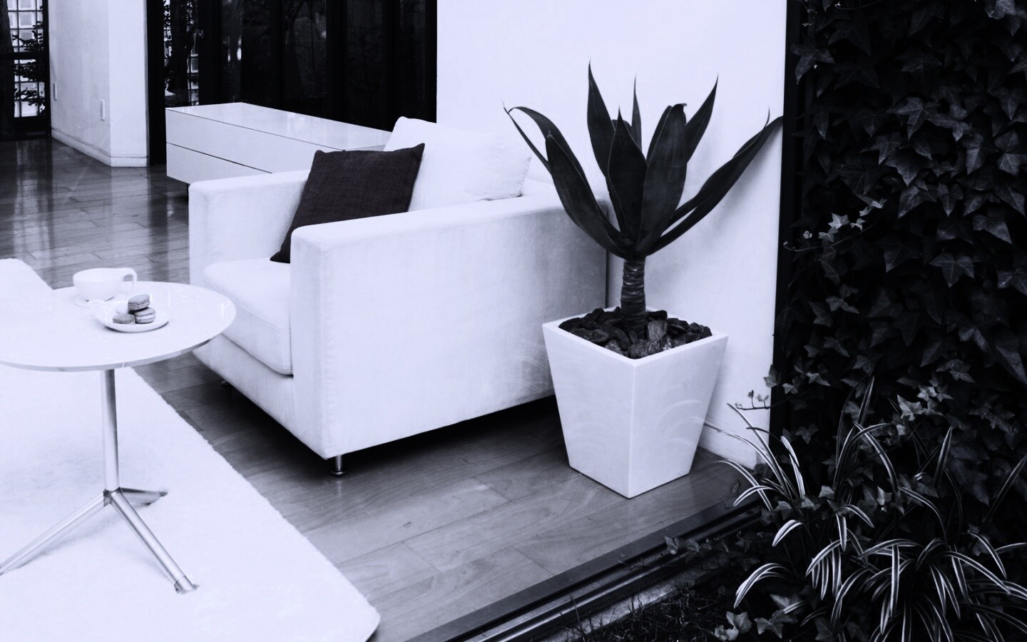 Белое кресло обои