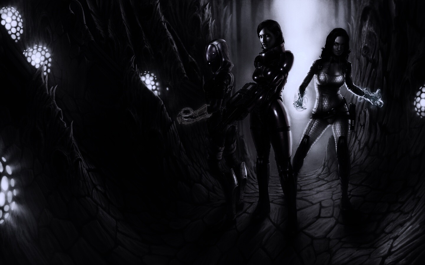 Девушки mass effect обои