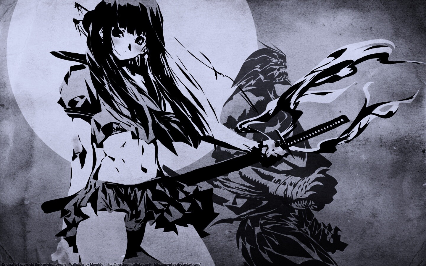 Девушка с мечом обои