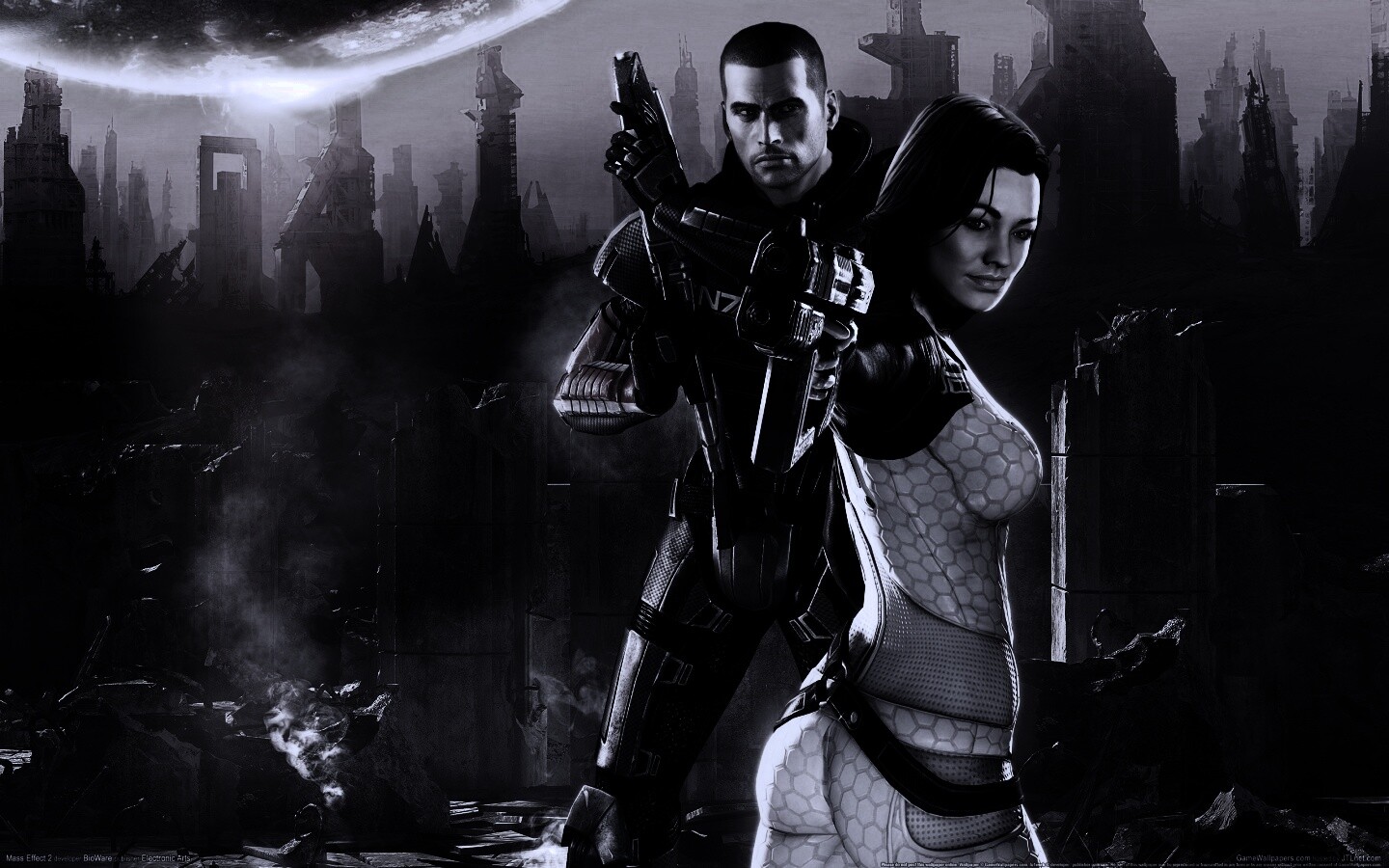 Шепард и Миранда обои