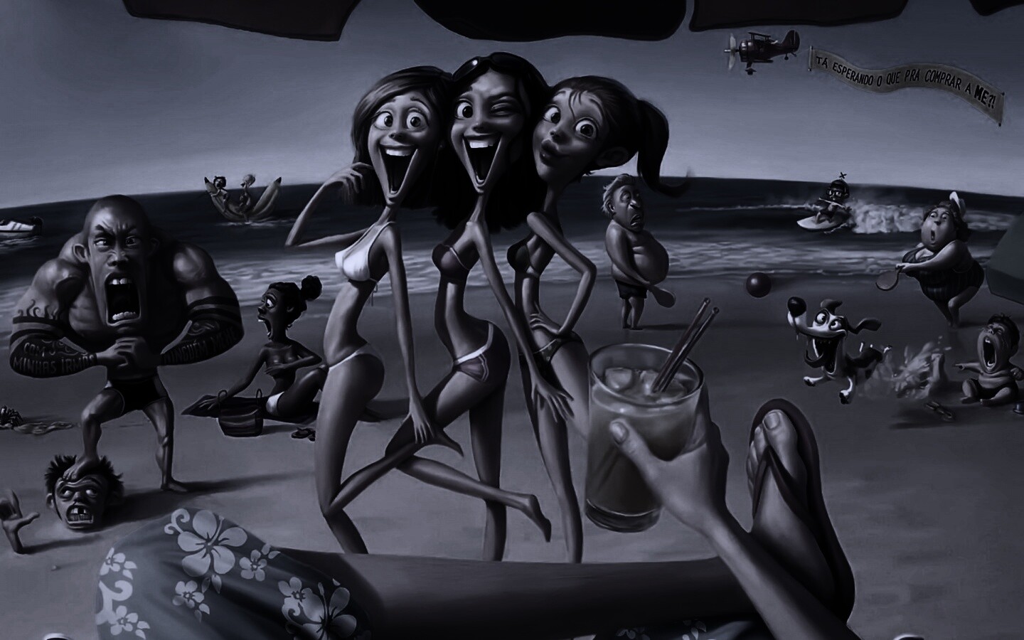 На пляжу ляжу) обои