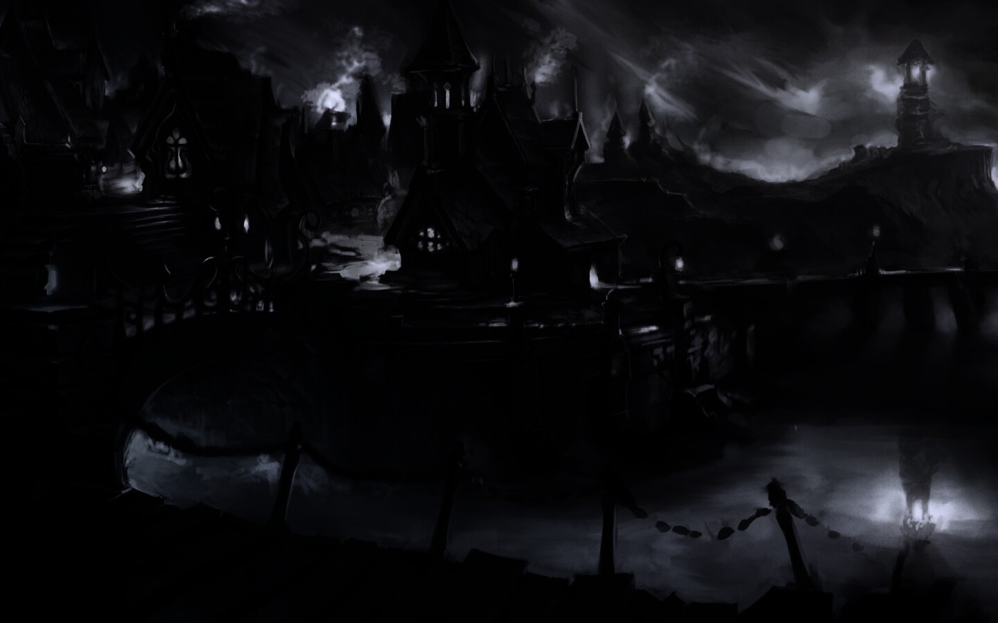 Волшебная деревня обои