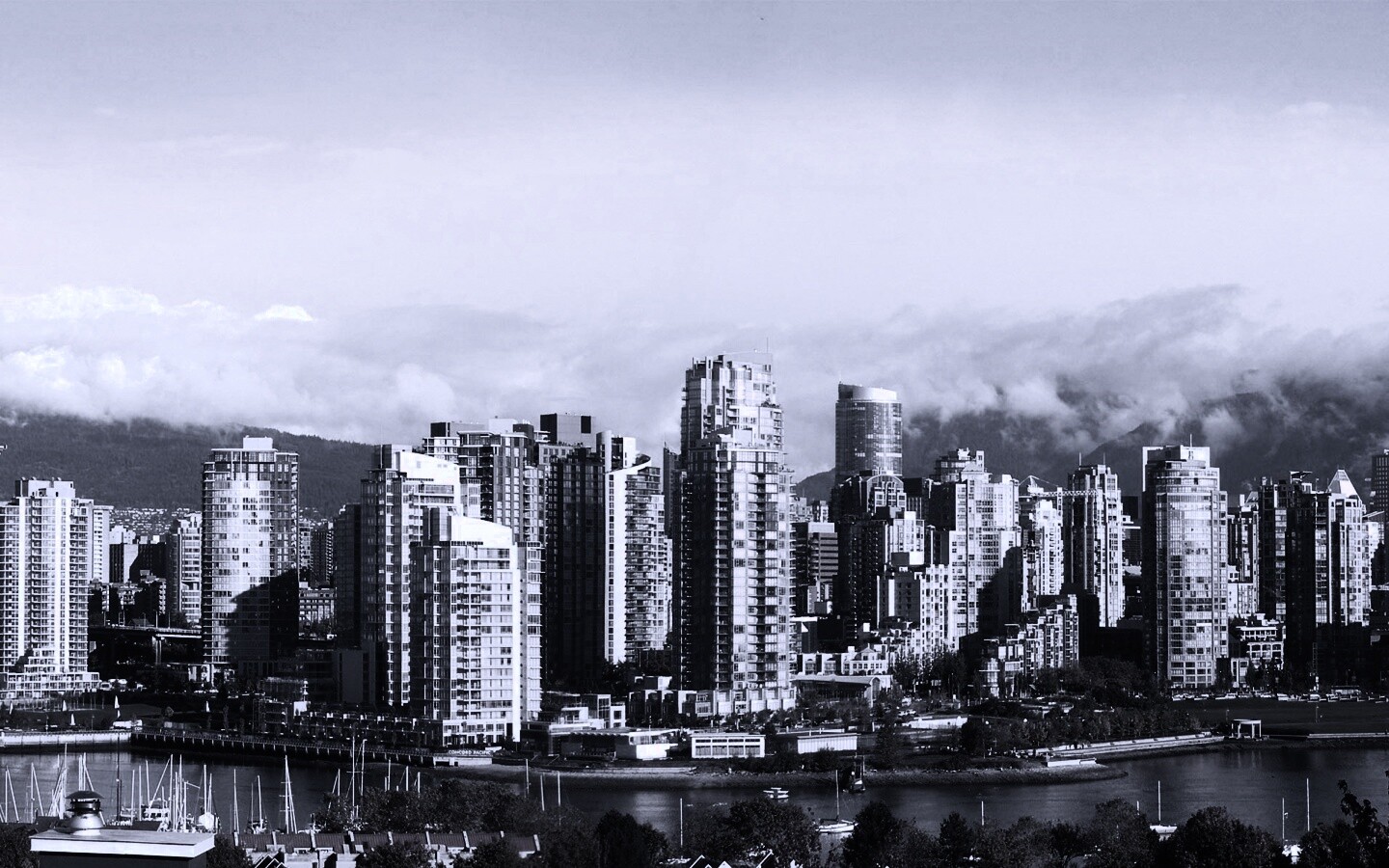 Панорама города обои