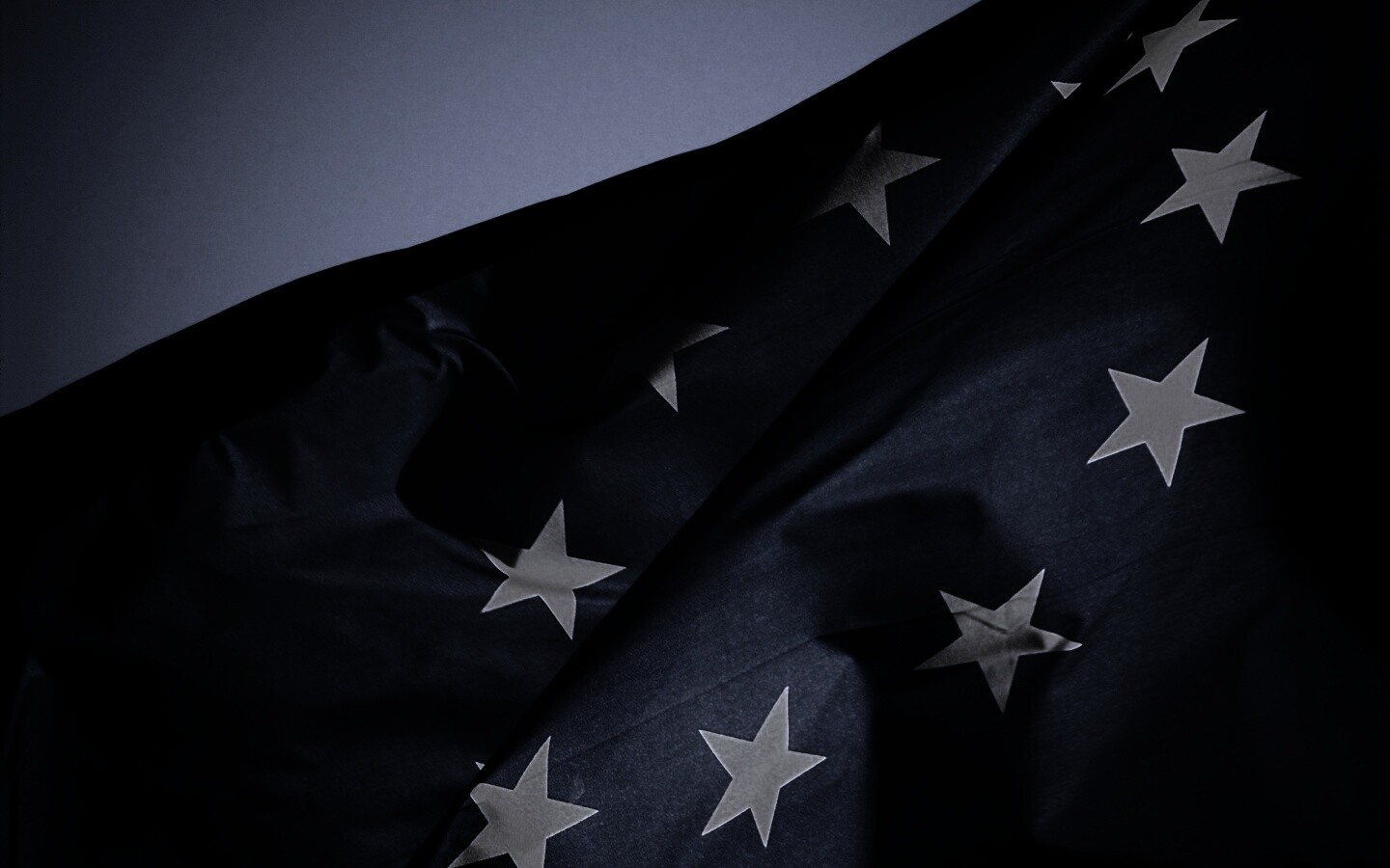 Синий флаг Евросоюза (европейского союза) обои