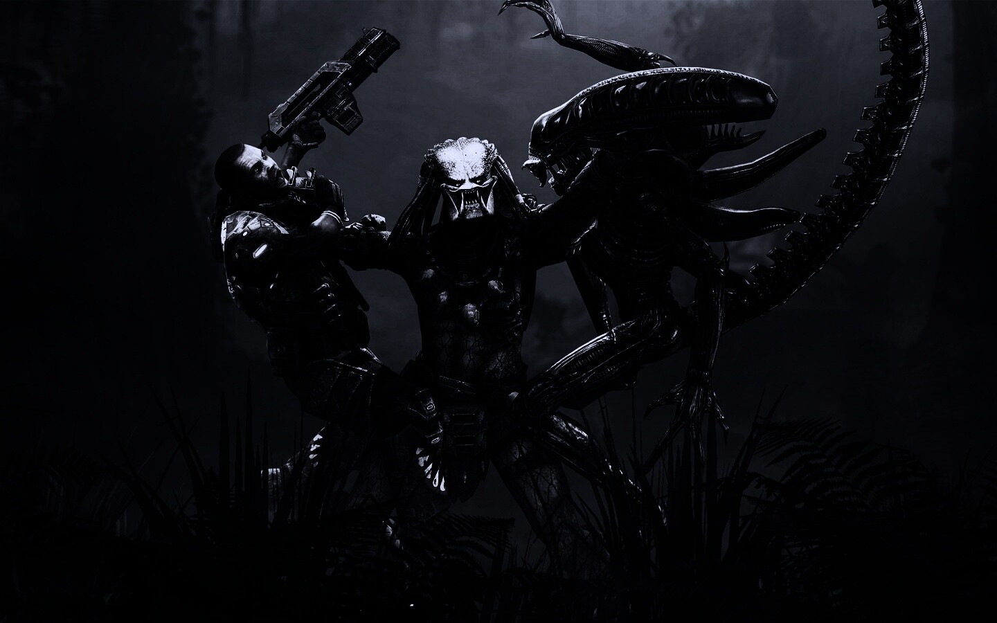 Чужой против Хищника обои