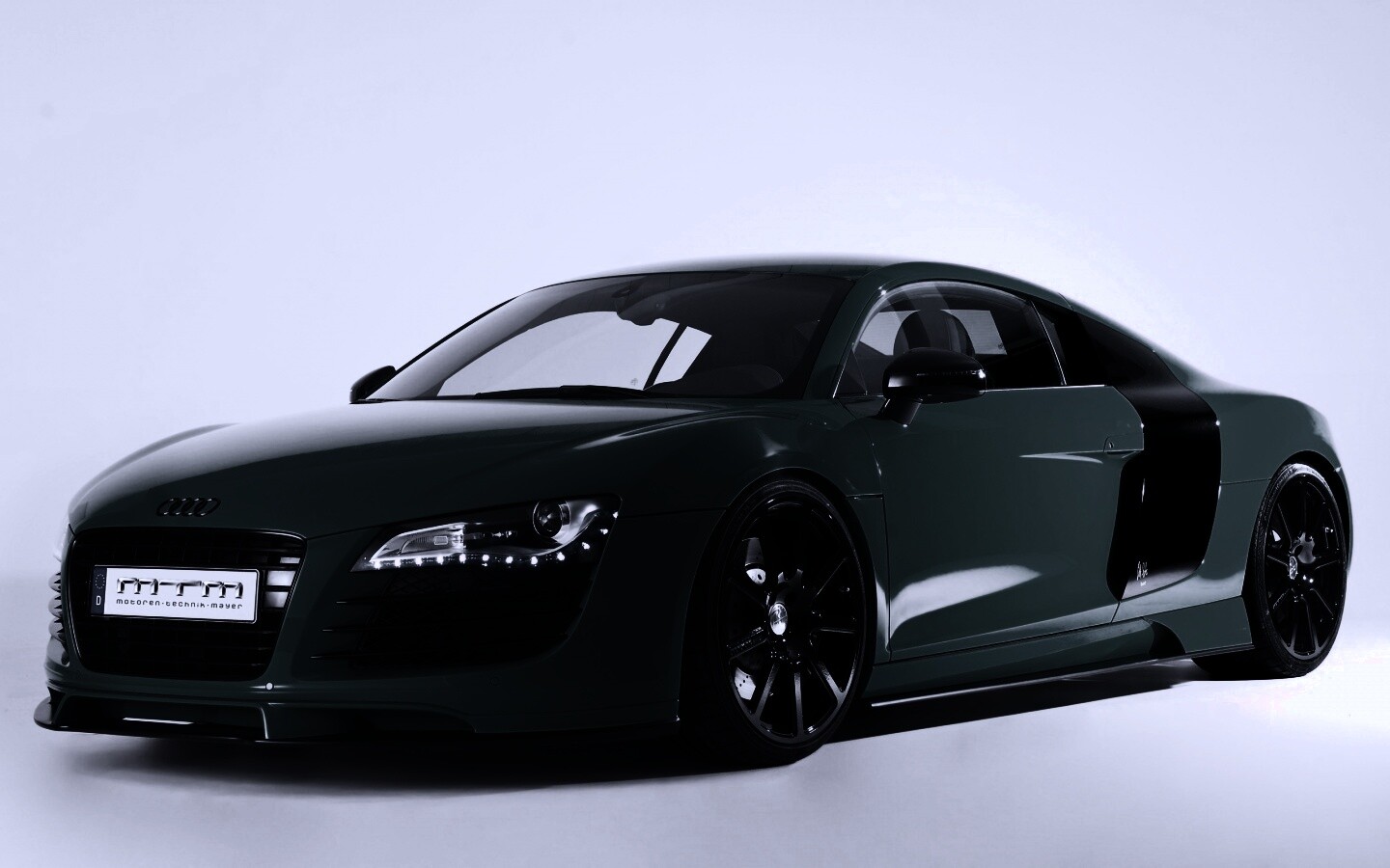 Зелёный спорткар Ауди РС8 обои