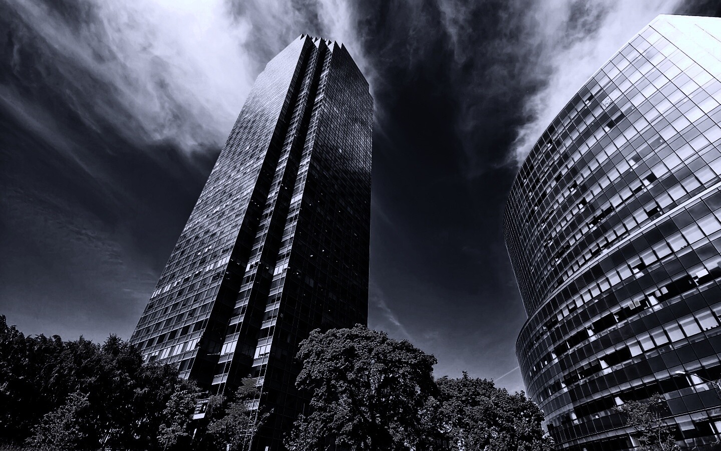 Осязательный Нью-Йорк с большими домами обои