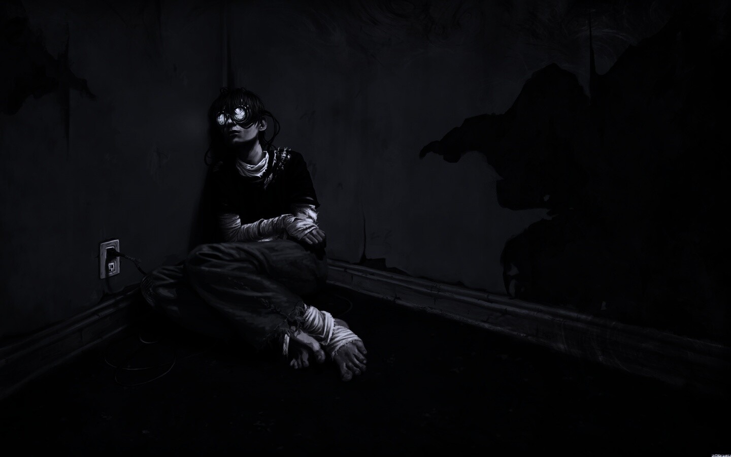 Потерянный в виртуальном мире обои