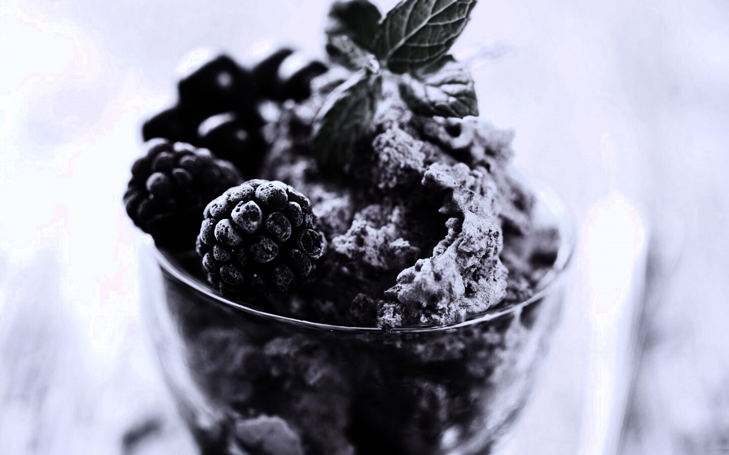 Ягодное мороженное обои