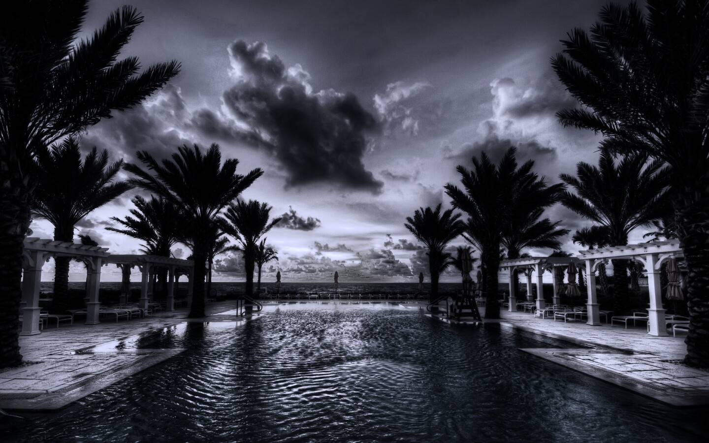 Бассейн обои