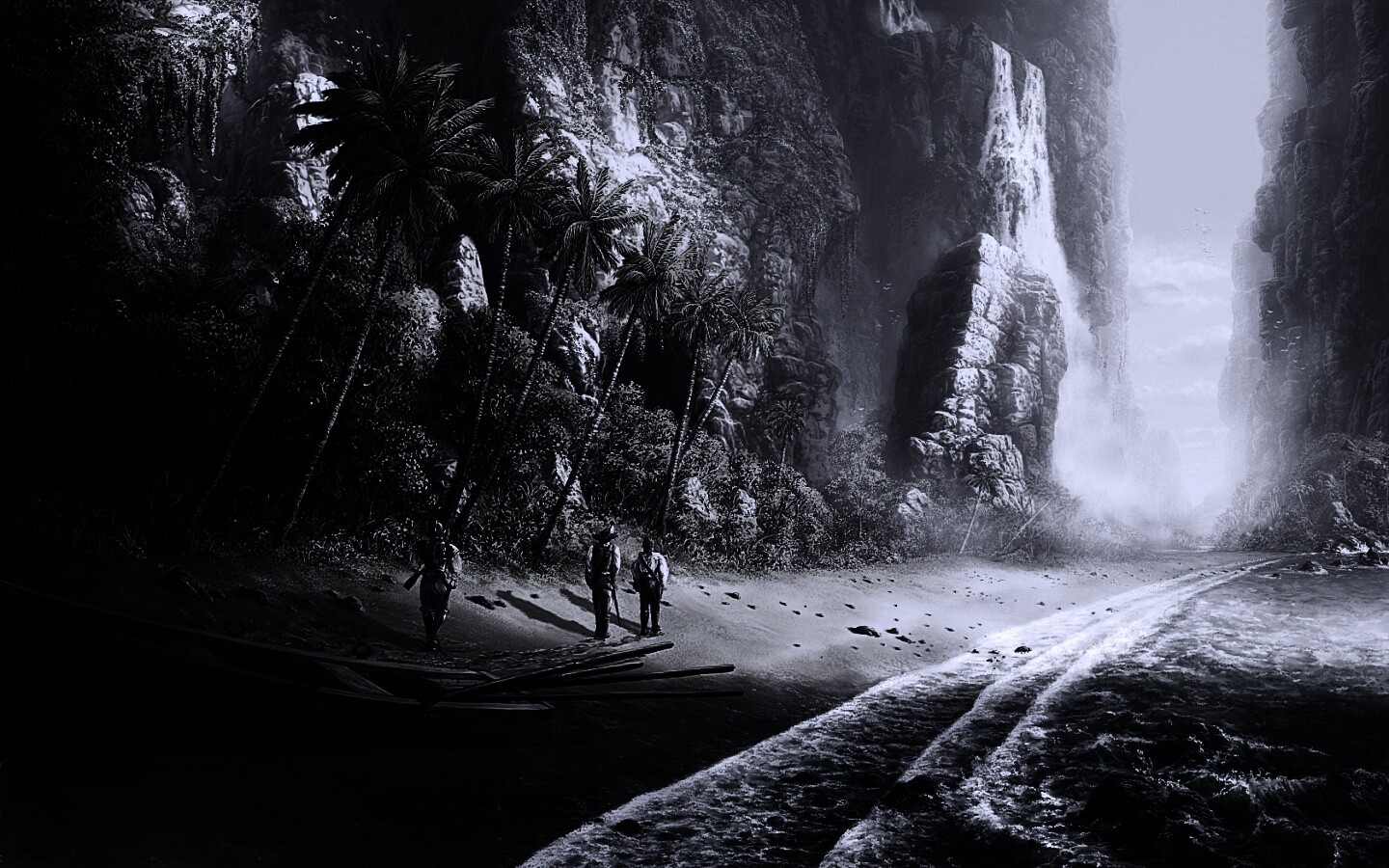 Люди на необитаемом острове обои