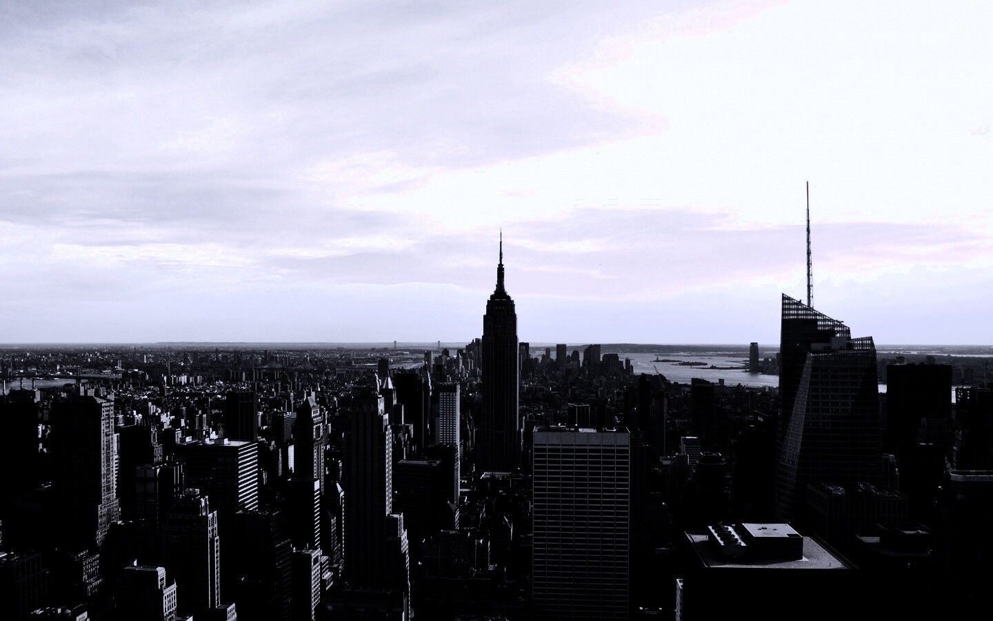 Вид на Нью-Йорк обои