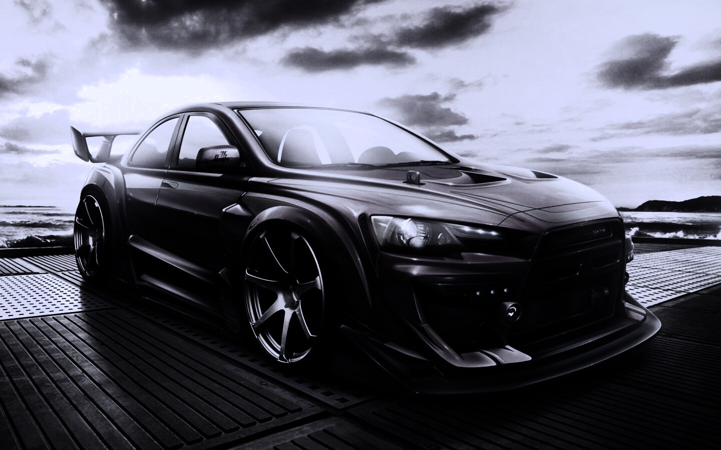 Mitsubishi тюнингованная обои