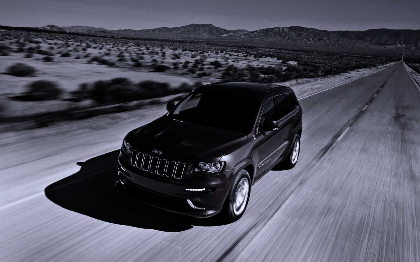 Красный Jeep обои