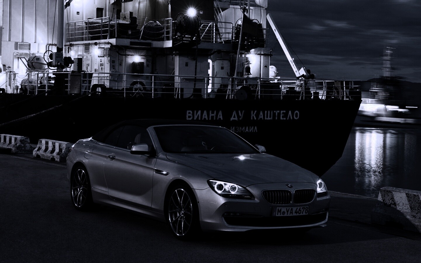 BMW 6 в порту обои