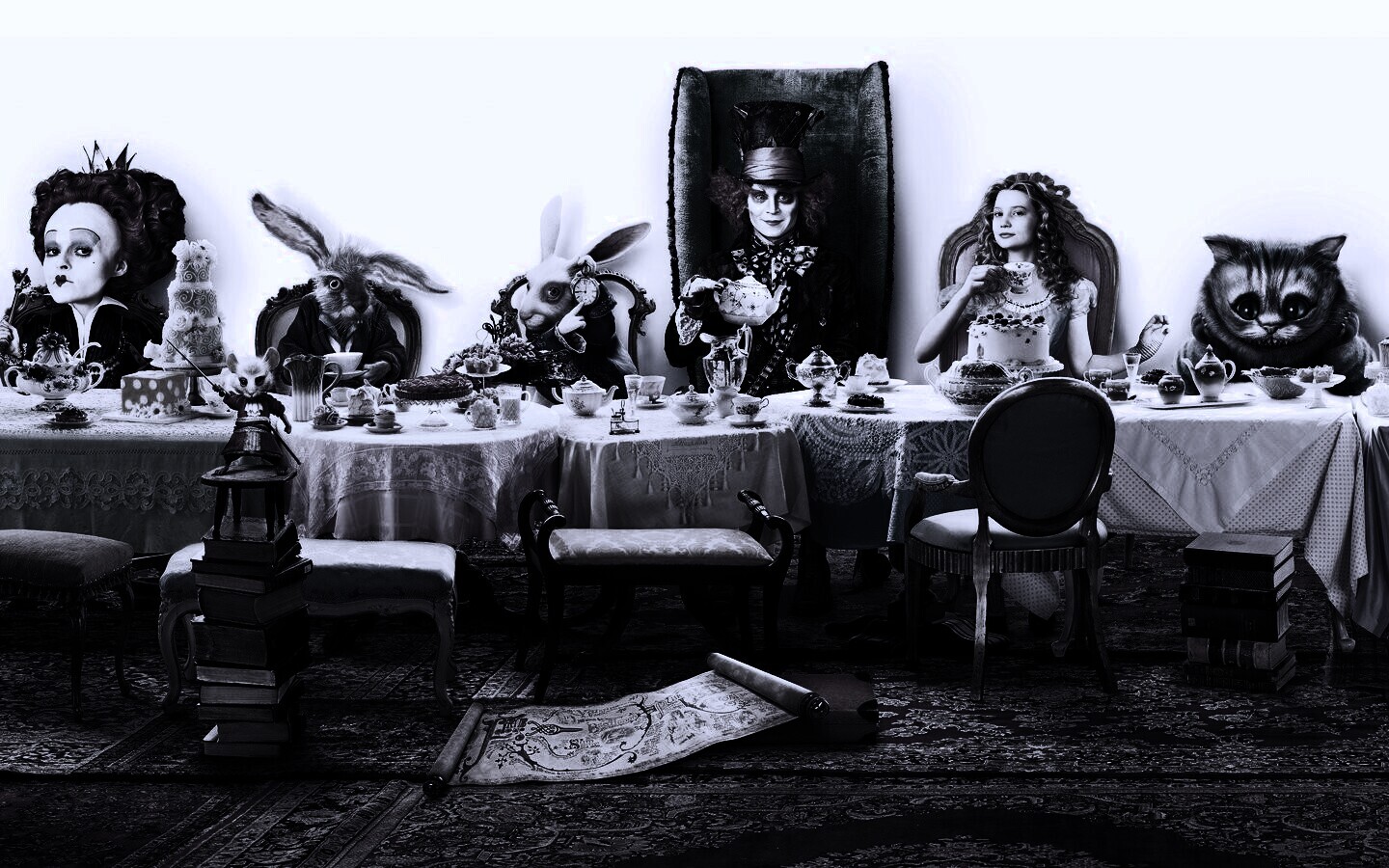 Чай в стране чудес обои