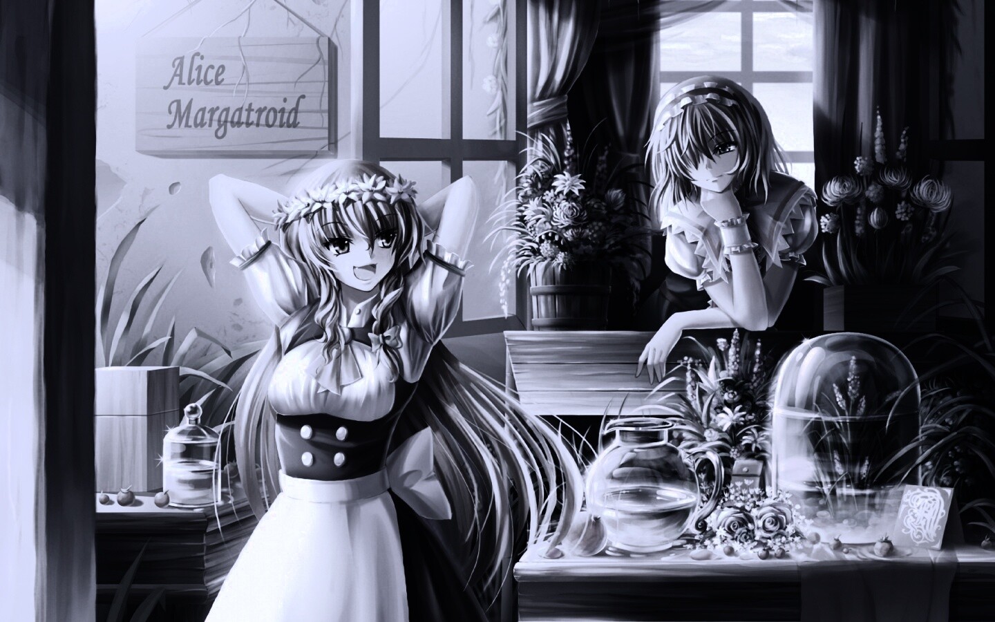 Анимешное утро обои