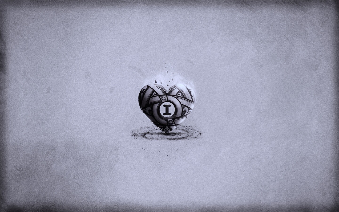 Креативное минималистичное сердце обои