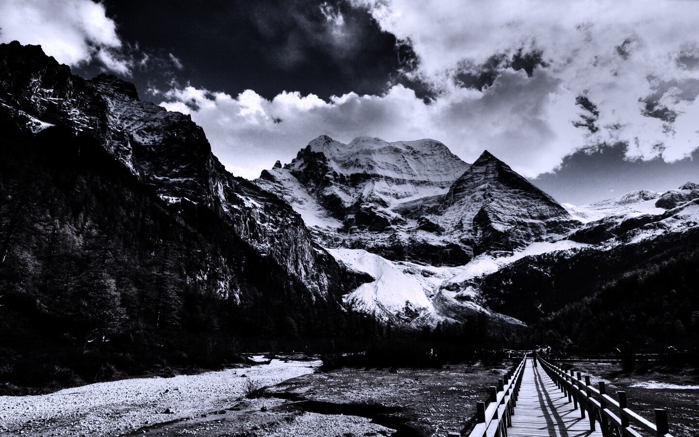 Дорога в горы обои