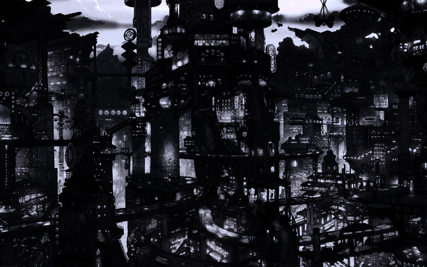 Город будущего обои