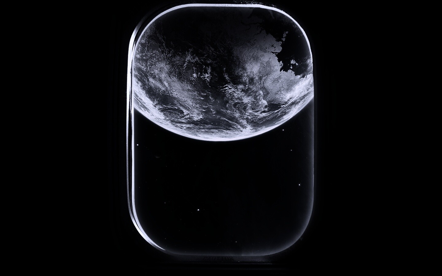 Вид на Землю из иллюминатора космической станции обои